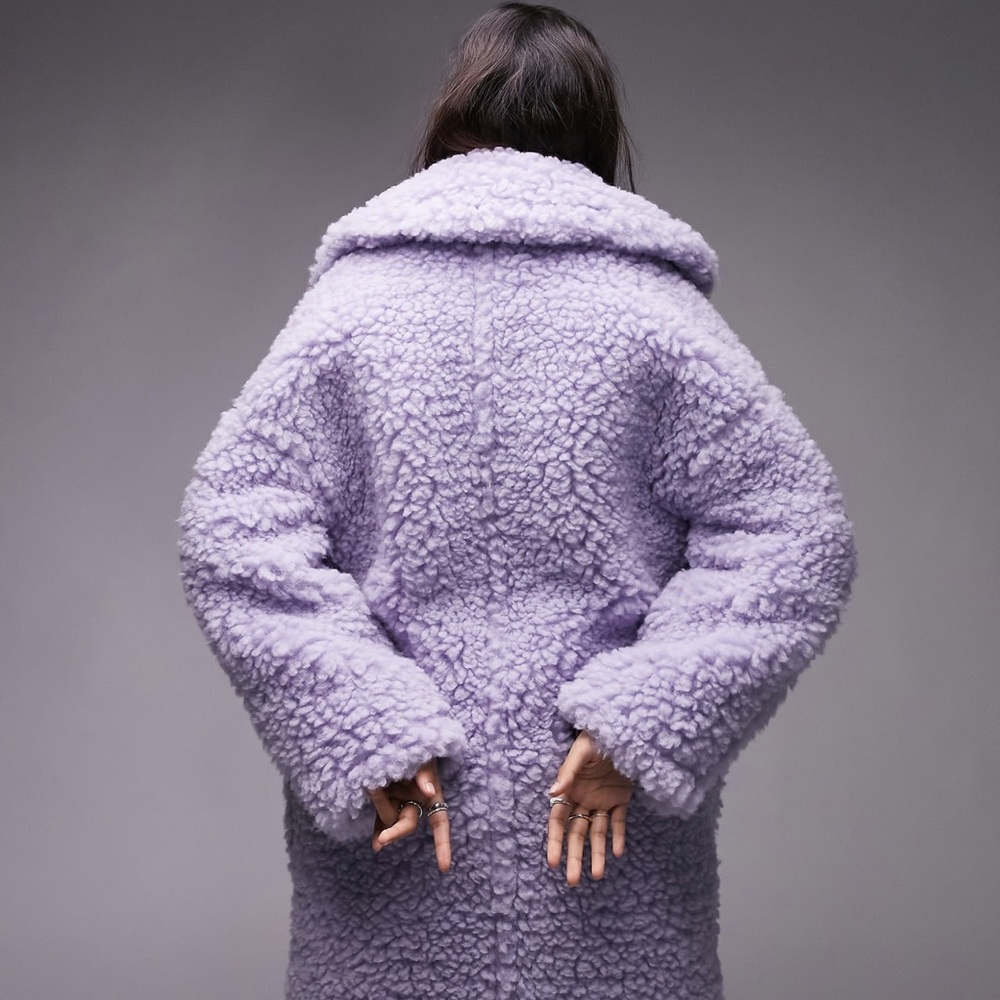 Topshop Lilac Teddy Jacket